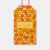 ハニカム六角 ギフトタグ (正面)