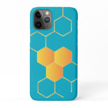 ハニカム分子パターンiPhone 11 Proケース