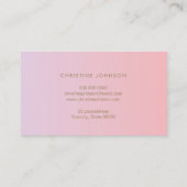 ハニカム勾配赤面ピンク 名刺 (裏面)
