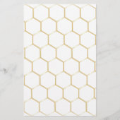 ハニカム及びハチデザイン文具 便箋 (裏面)