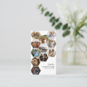 ハニカム幾何学六角16枚フォトグラファー 名刺 (スタンド正面)