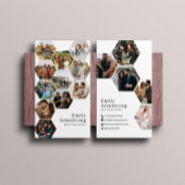 ハニカム幾何学六角16枚フォトグラファー 名刺