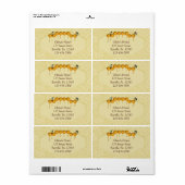 ハニカム状ビジネスラベル ラベル (フルシート)