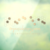 ハニカム金ゴールドアパート ウィンドウサイン (シート3)