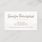 ハニカム金ゴールドホーム実在エステート 名刺 (裏面)