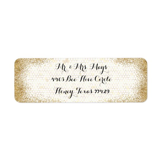 ハニカム金ゴールド ラベル (正面)