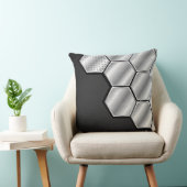 ハニカム銀瓦の化粧枕 クッション (椅子)