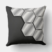 ハニカム銀瓦の化粧枕 クッション (裏面)