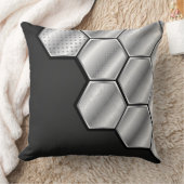 ハニカム銀瓦の化粧枕 クッション (ブランケット)