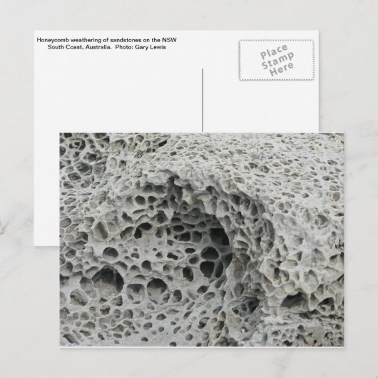 ハニカム風化 ポストカード (正面/裏面)