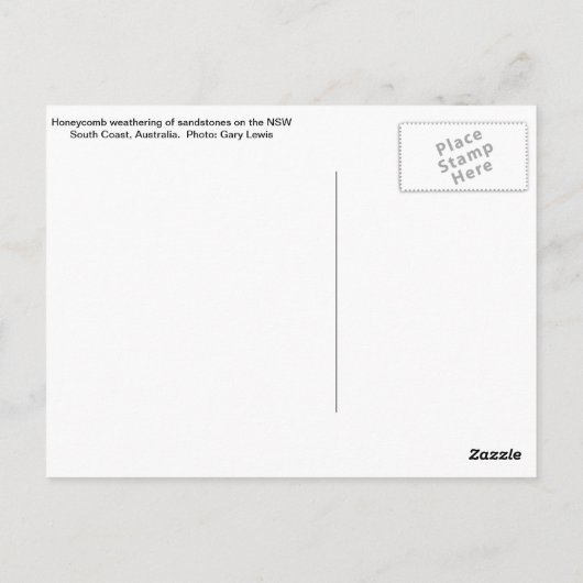 ハニカム風化 ポストカード (裏面)
