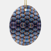 ハニカム飾り付きクリスマスオーナメントデザイン セラミックオーナメント (右)