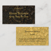 ハニカム養蜂家ピュアロー・ファーム写真 養蜂場 名刺 (正面/裏面)