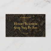 ハニカム養蜂家ピュアロー・ファーム写真 養蜂場 名刺 (正面)