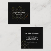 ハニカム養蜂家名刺 スクエア名刺 (正面/裏面)