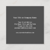 ハニカム養蜂家名刺 スクエア名刺 (裏面)