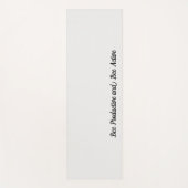 ハニカム | カラー無地のクリーム2パーソナル ヨガマット (正面)