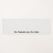 ハニカム | カラー無地のクリーム2パーソナル ヨガマット (正面(横))