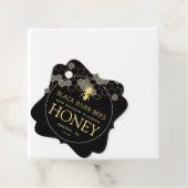 ハニカム&ビーファンシーハニージャーブネックラベルブラック フェイバータグ (インサイチュ)