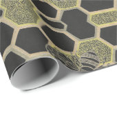 ハニカム&ビーラッピング紙 ラッピングペーパー (ロールコーナー)
