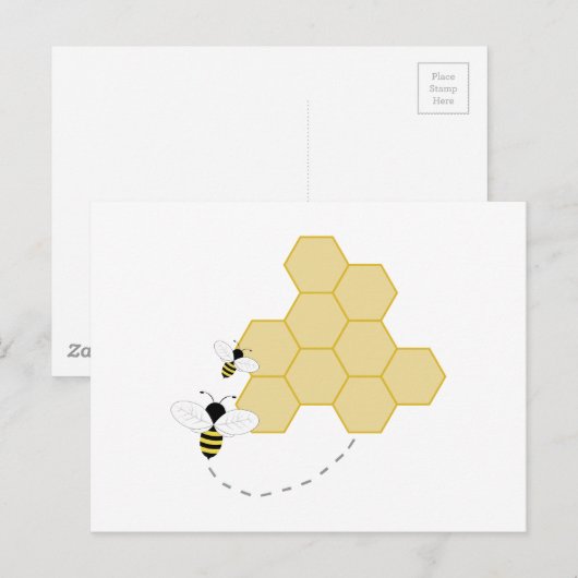 ハニカム ポストカード (正面/裏面)