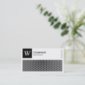 ハニカム – ロゴとパネルv2 – 黒 名刺 (スタンド正面)