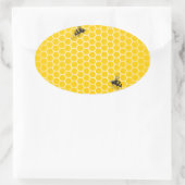 ハニカム 楕円形シール (バッグ)