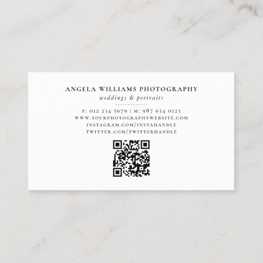 ハニカモダンム写真コラージュ写真家 名刺 (裏面)