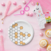 ハニカモダンム |お祝い ペーパープレート (パーティー)