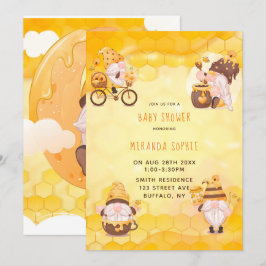 ハニコムビー ノーム ベビーシャワー 招待状