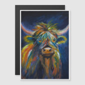 ハニスハイランド牛 マグネット招待状 (正面/裏面)