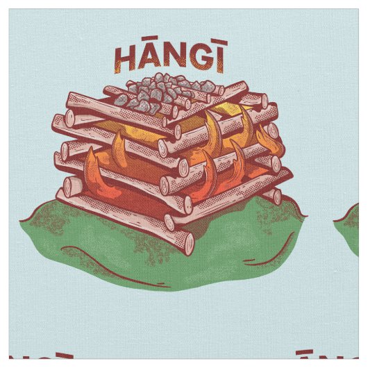 ハニマオリ料理フードカイ ファブリック (クローズアップ)