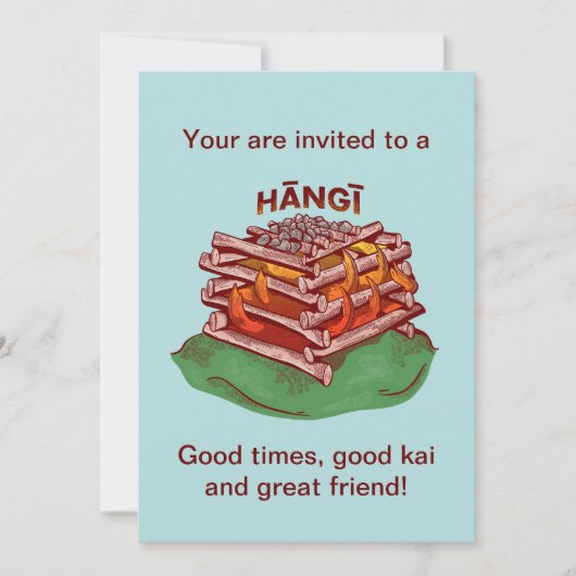 ハニマオリ料理フードカイ 招待状 (正面)