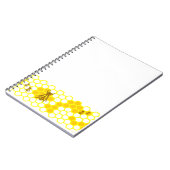 ハニミツバチハニカムパタン手帳 ノートブック (左側)