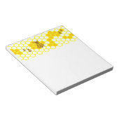 ハニミツバチハニカムパターン ノートパッド (アングル)
