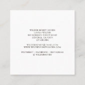 ハニーお洒落ジャー養蜂製品 スクエア名刺 (裏面)