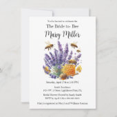 ハニーがテーマのウェディングシャワー「Bride-to-Bee」 招待状 (正面)