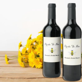 ハニーが主役のブライダルシャワー ワインラベル