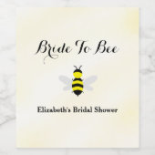 ハニーが主役のブライダルシャワー ワインラベル (シングルラベル)