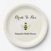 ハニーが花嫁に！ ブライダルシャワー ペーパープレート (正面)