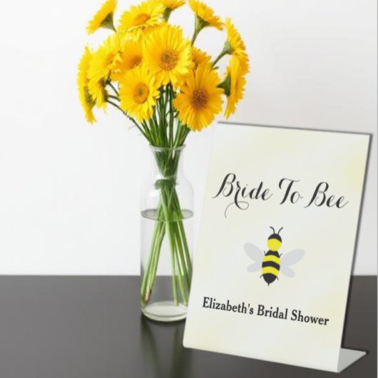 ハニーが花嫁に！ ブライダルシャワー 台座サイン