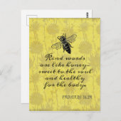 ハニーのような優しい言葉引用文 ポストカード (正面/裏面)