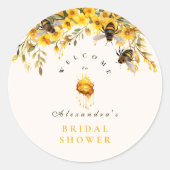 ハニーの素敵なブライダルシャワー ラウンドシール (正面)