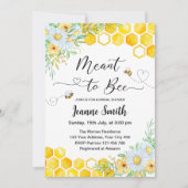ハニーをテーマにしたウェディングシャワーの招待状 招待状 (正面)