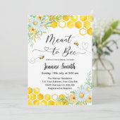 ハニーをテーマにしたウェディングシャワーの招待状 招待状 (スタンド正面)