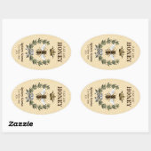 ハニーアピールクラウンアンドリース 楕円形シール (シート)