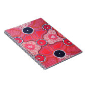 ハニーアリ夢を見るアボリジナルなアートフォトノートブック ノートブック (右側)