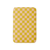 ハニーアンドピーチチェッカーボード バスマット (正面縦)