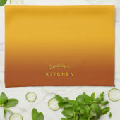 ハニーイエローグラデーション キッチンタオル (折り畳み)