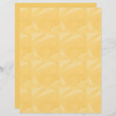 ハニーイエロー色の渦巻き模様スクラップブック紙 (正面/裏面)